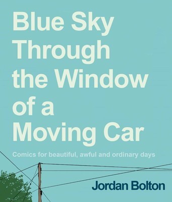 Blue Sky Through the Window of a moving car